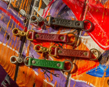 Load image into Gallery viewer, Sancho's Tacos Green Leather Key Chain