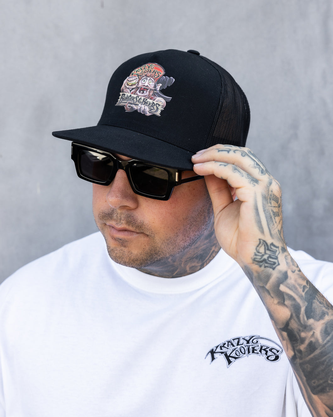 Krazy Kooter Trucker in Black