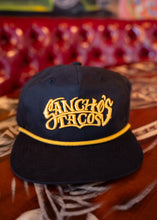 Load image into Gallery viewer, Sancho&#39;s Tacos Snapback in Black and Gold
