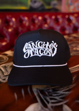 Load image into Gallery viewer, Sancho&#39;s Tacos Snapback with Braid in Black &amp; White
